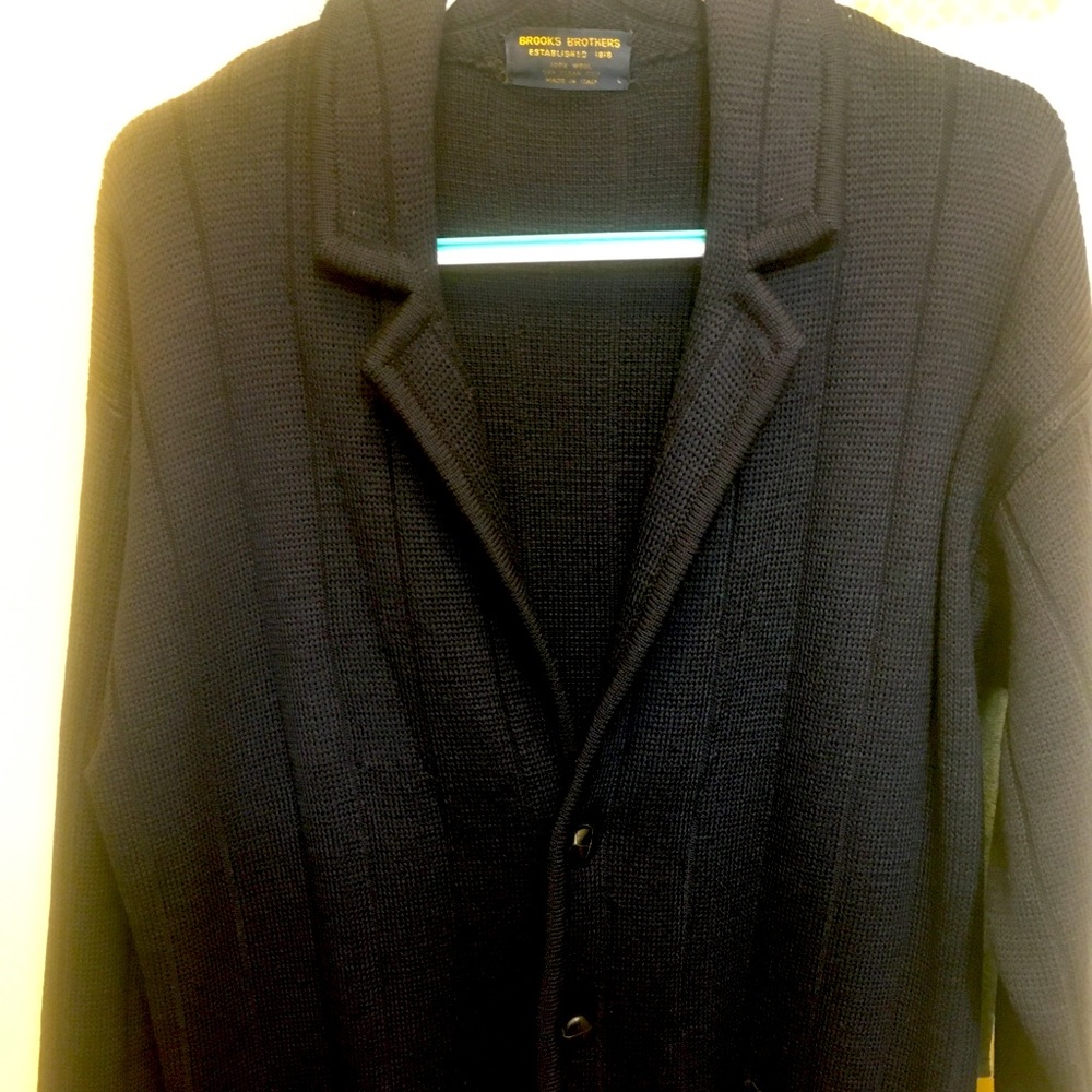 Brooks Brothers Italian Made Sweater Blazer Sz. Lg